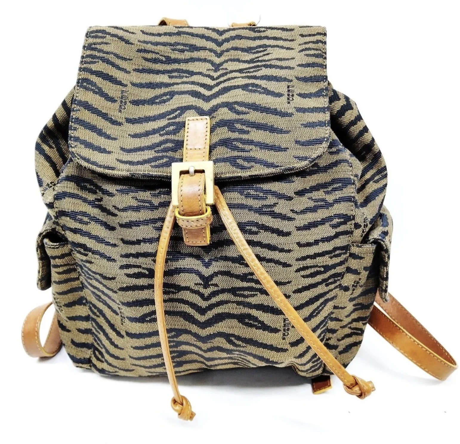 Fendi zebra vintage backpack